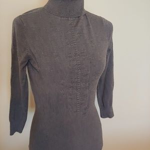 Gray turtle neck sweater